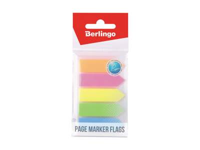 Закладки самоклеящиеся 44х12 5цв  20л.  не...